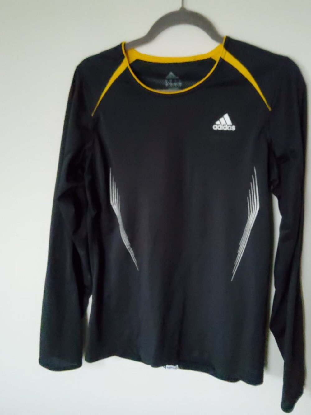 Adidas Black and Gold Climacool Athletic shirt size M